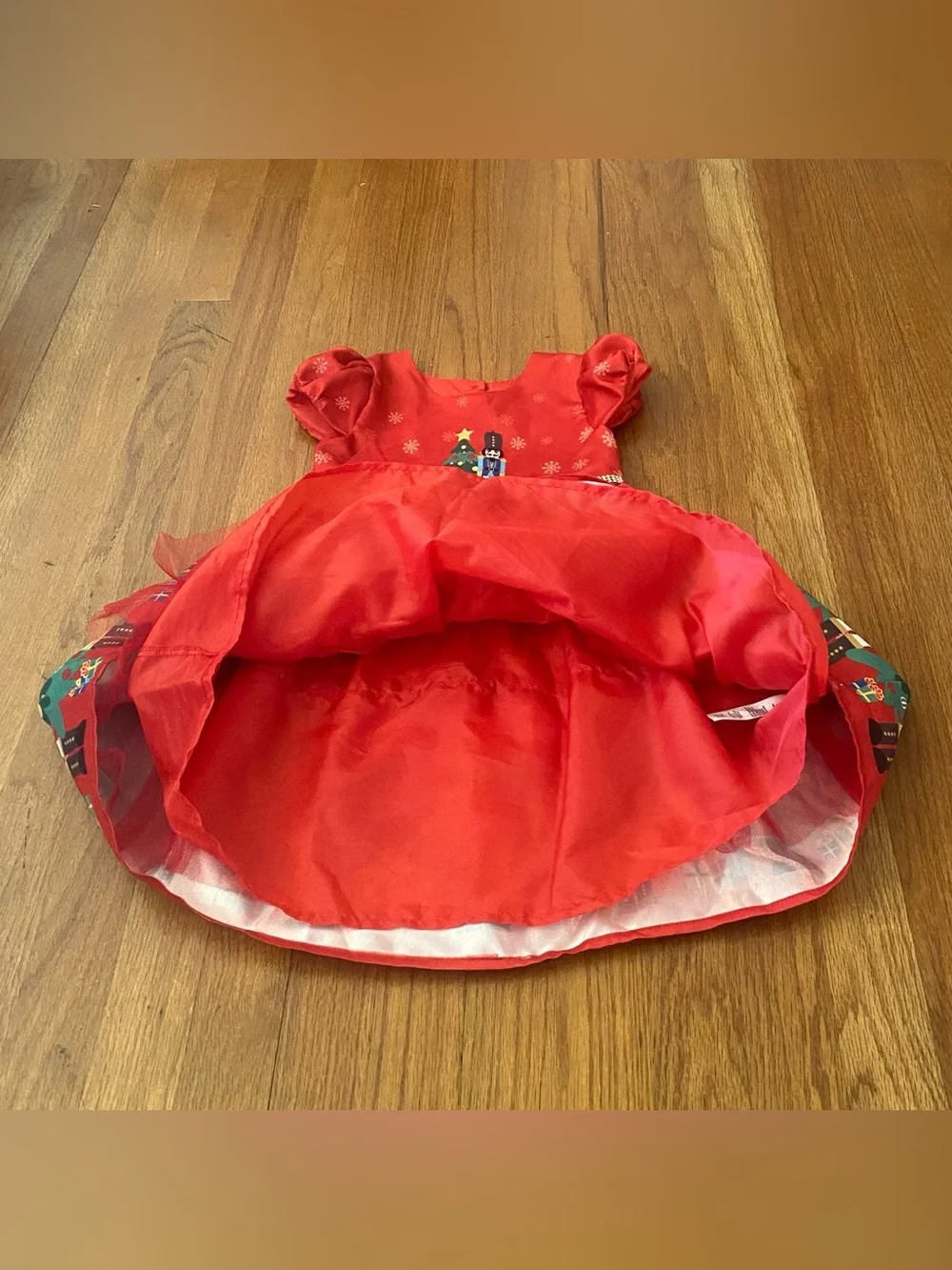 Blueberi Boulevard Formal Nutcracker Print Holiday Dress
